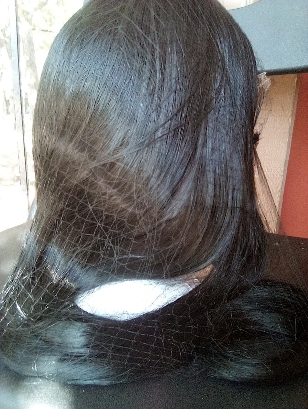 Sleek Black Straight Wig - Unbranded